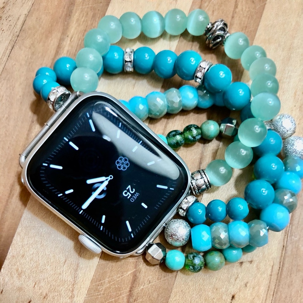 Handmade beaded Apple Watch band